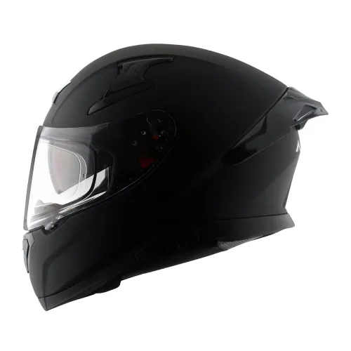 Image of Axor Apex Solid ISI ECE DOT Certified Matt Black Full Face Dual Visor Helmet for Men and Women with Pinlock Fitted Outer