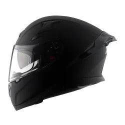 Axor Apex Solid ISI ECE DOT Certified Matt Black Full Face Dual Visor Helmet for Men and Women with Pinlock Fitted Outer