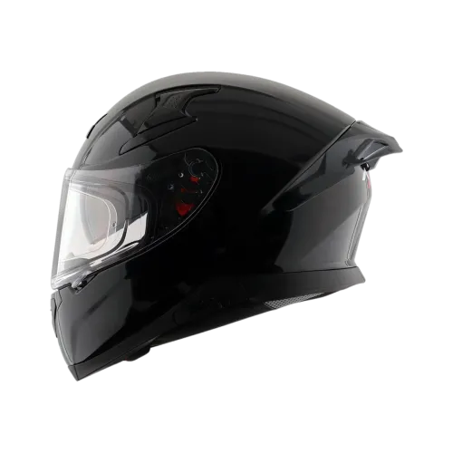 Image of Axor Apex Solid Motorbike Helmet (Black)