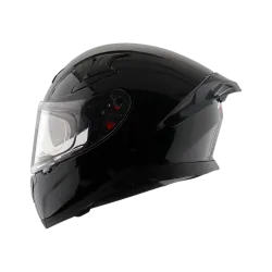 Axor Apex Solid Motorbike Helmet (Black)