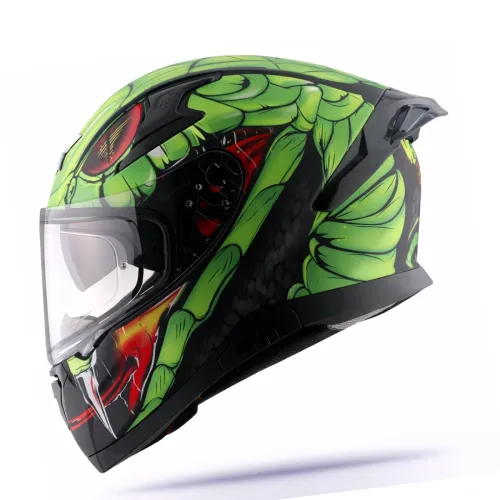 Image of Axor Apex Venomous ISI ECE DOT Certified Full Face Dual Visor Helmet