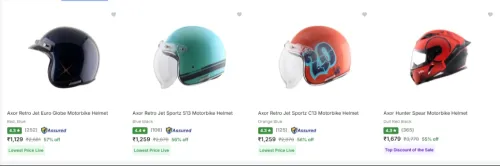 Image of Axor Biker Helmets upto 57% Discount