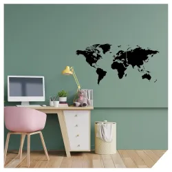 ayra Decor World Map Wall Stencil for Painting