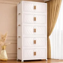 AYSIS ???? ???????????????? Foldable Plastic Rack for Storage/Kitchen Cupboard/Versatile and Sturdy Wardrobe for Clothes