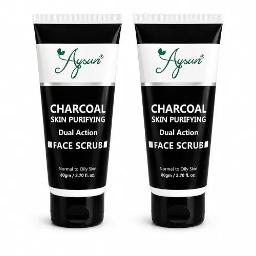 Image of Aysun Charcoal Skin Purifying Face Scrub Pack of 2