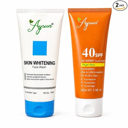 Image of Aysun Daily Glow & Sun Protection Kit Skin Whitening Face Wash