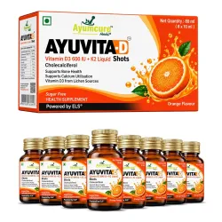 Ayumcure Ayuvita-D Vitamin D3 Nano Shots 600 IU + K2