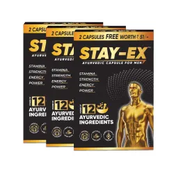 Ayurvedic Capsules for Men x3 | 36 Capsules | Natural Shilajit, Ashwagandha, Safed Musli & Gokshura | Stamina, Strength, Energy & Power | Proprietary Formulation
