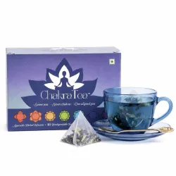 Chakra Tea | Ayurvedic Herbal Tea Bags | 21 Biodegradable Tea Bags | 7 Chakra Wellness Blends | Caffeine-Free | Detox, Stress Relief, Immunity & Calm | Herbal Infusion Gift Set