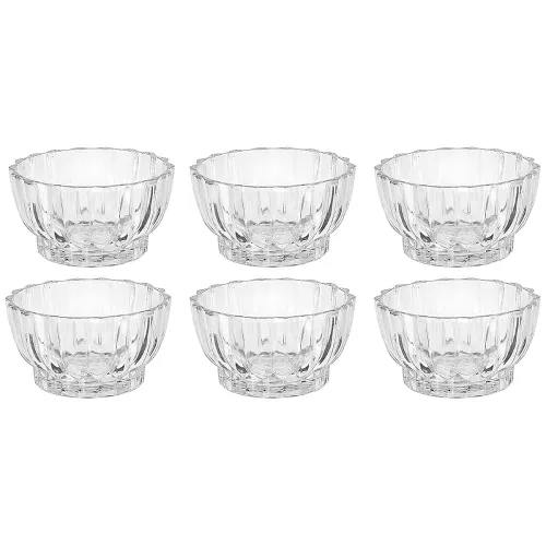 Image of AYUTAS Set of 6, Crystal Glass Bowl Set 150 ML