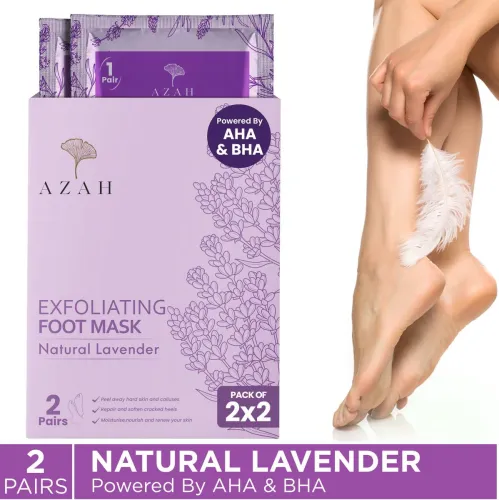 Image of AZAH Exfoliating Foot Mask Lavender 150g