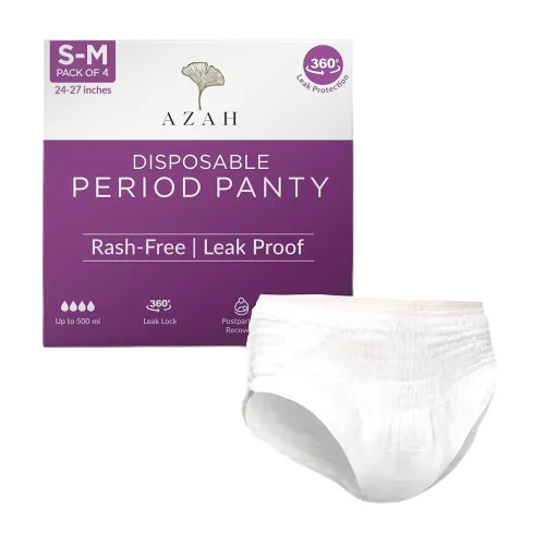 Image of AZAH Periods Panty For Women [S-M Pack of 4] 