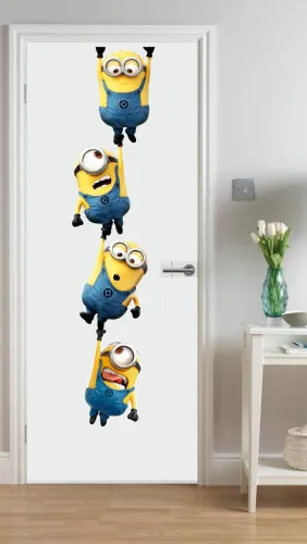 Image of Azan Creation 25.4 cm Hanging Minions Wall Sticker