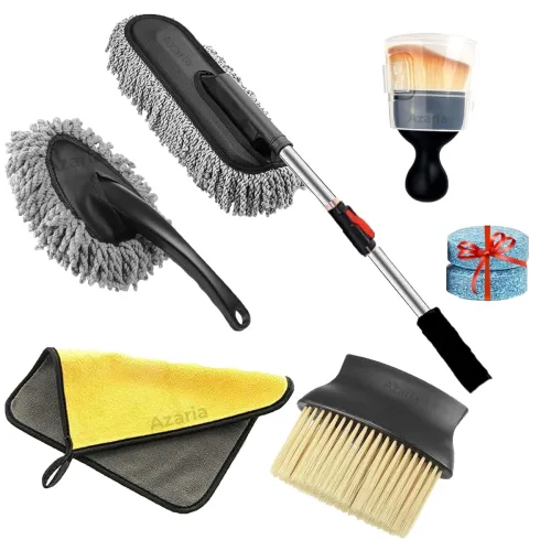 Image of Azaria 5-Piece Microfiber Car Duster Kit
