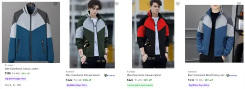 Image of Azmani Men's Jackets upto 86% Discount
