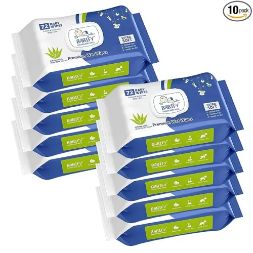 Image of Babify Premium Baby Wipes (720 Wipes) Po10
