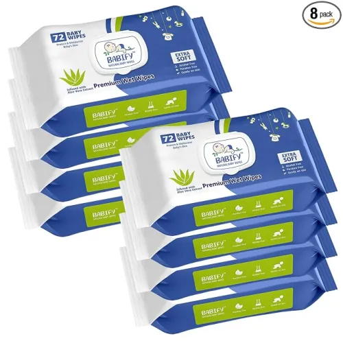 Image of Babify Premium Baby Wipes Pack of 8 