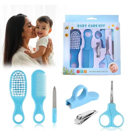 Image of Baby Care Grooming Kit 6 in 1 Infant Hygiene Set with Comb,