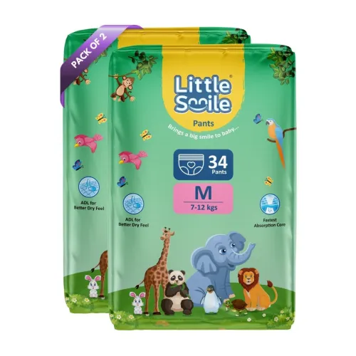 Image of Baby Diapers Pant Style Size - M (Pack of 2)