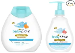 Baby Dove Hair to Toe Wash & Lotion Combo 200 ml Each