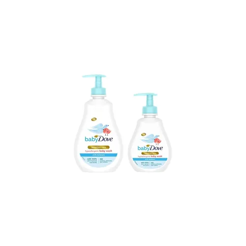 Image of Baby Dove Rich Moisture Hair-to-Toe Wash Combo – 400ml + 200ml