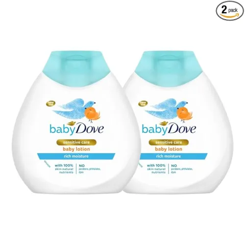 Image of Baby Dove Rich Moisture Baby Lotion, 200 ml (Pack of 2)