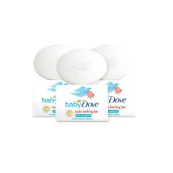 Baby Dove Rich Moisture Bathing Bar, Gently Cleanse and Nourishes Skin, 75g (Pack of 3)