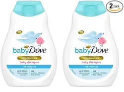 Baby Dove Shampoo 200 ml, Mild No Tears Rich Moisture Baby Shampoo for kids, Gentle Care for Babys Soft Hair - No sulph