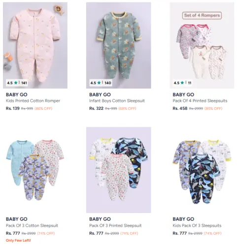 Image of Baby Go Sleepsuit @ Starting ₹139