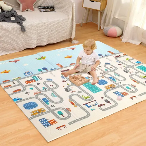 Image of Baby Playing Floor mat for Kids Anti Skid Non Slip Waterproof Indoor Outdoor Floor mat for Baby 