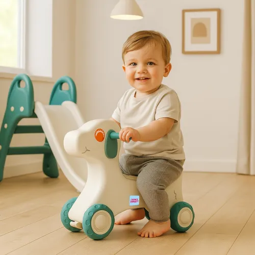 Image of Amazon Brand - Jam & Honey Baby Puppy Push On Ride On for Kids