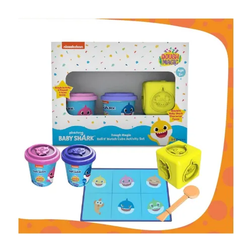 Image of Baby Shark Roll N Match Dough Activity Set (Pack of 2)