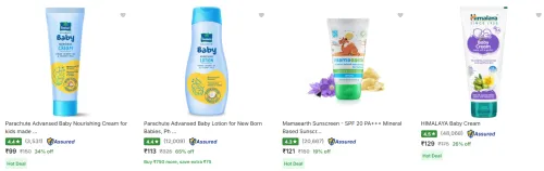 Image of Baby Care Products upto 65% Discount | Starting at ₹99