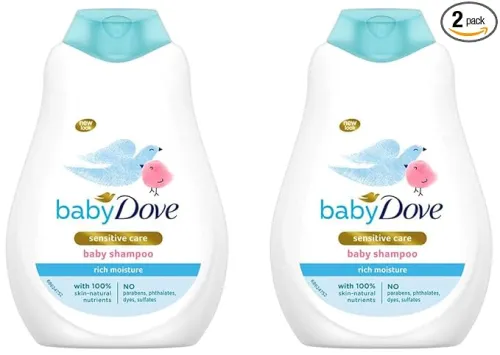 Image of Baby Dove Rich Moisture Baby Shampoo 400ml (Pack of 2)