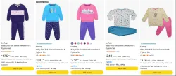 LuvLap Baby Girls Sweatshirt & Pyjama Set Starting @ ₹176