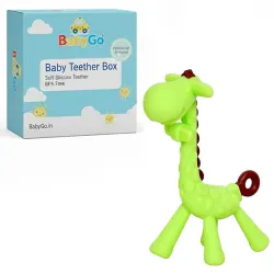 BabyGo Silicone Giraffe Shaped Teether Toy