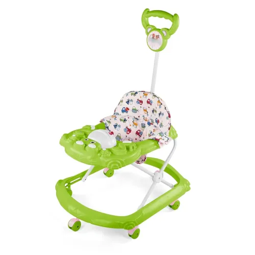 Image of BabyGo Tintin Baby Walker for 6-24 Months with Push Handle & Activity Tray