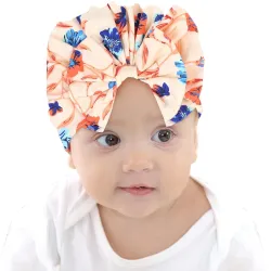 BabyMoon Beanie Floral Bow Baby 