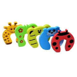 BabySafeHouse Finger Pinch Door Guard for Baby Safety (Animal Shape-Pack of 5)-Door Stopper for Protection from Door Slamming & Accidental Door Lock