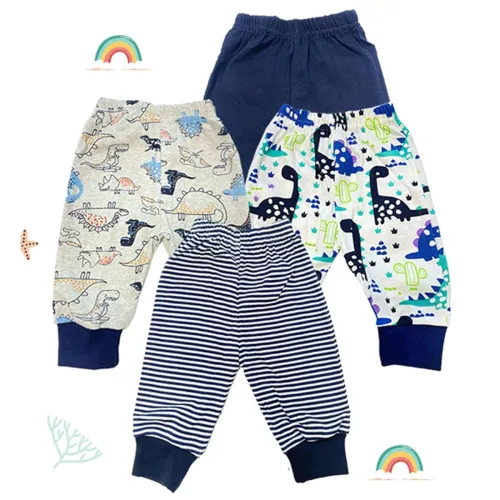 Image of Baby Story Baby Cotton Pyjamas /Joggers, Set of 4
