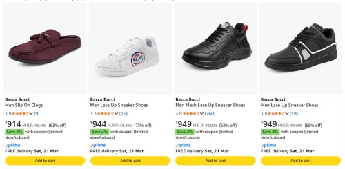 Image of Bacca Bucci Men's Footwear upto 73% Discount