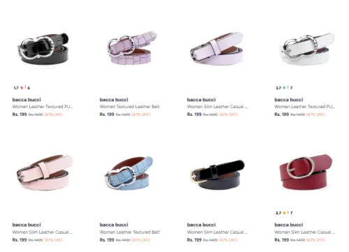 Image of Bacca Bucci Women's Belts at ₹199