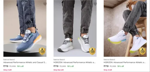 Image of Bacca Bucci Men’s Sports Shoes at minimum 70% Discount
