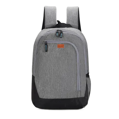 Image of Backpack Bag, Navy Blue and Grey, Zippered Pockets