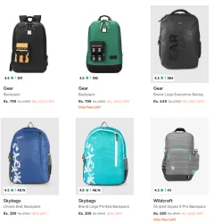 Backpack LOOT @ Minimum 80% Discount