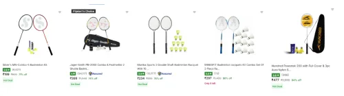 Image of Badminton Kits upto 84% Discount | Starting at ₹199 