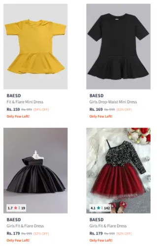 Image of Baesd Girl's Dresses starting @ ₹159