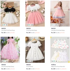 Baesd Girls Dresses @ Minimum 80% Discount