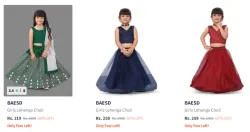 Baesd Girls Lehenga Choli Upto 89% Discount