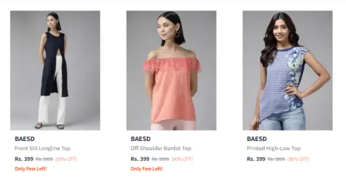 Image of BAESD Women's Top Upto 90% Discount